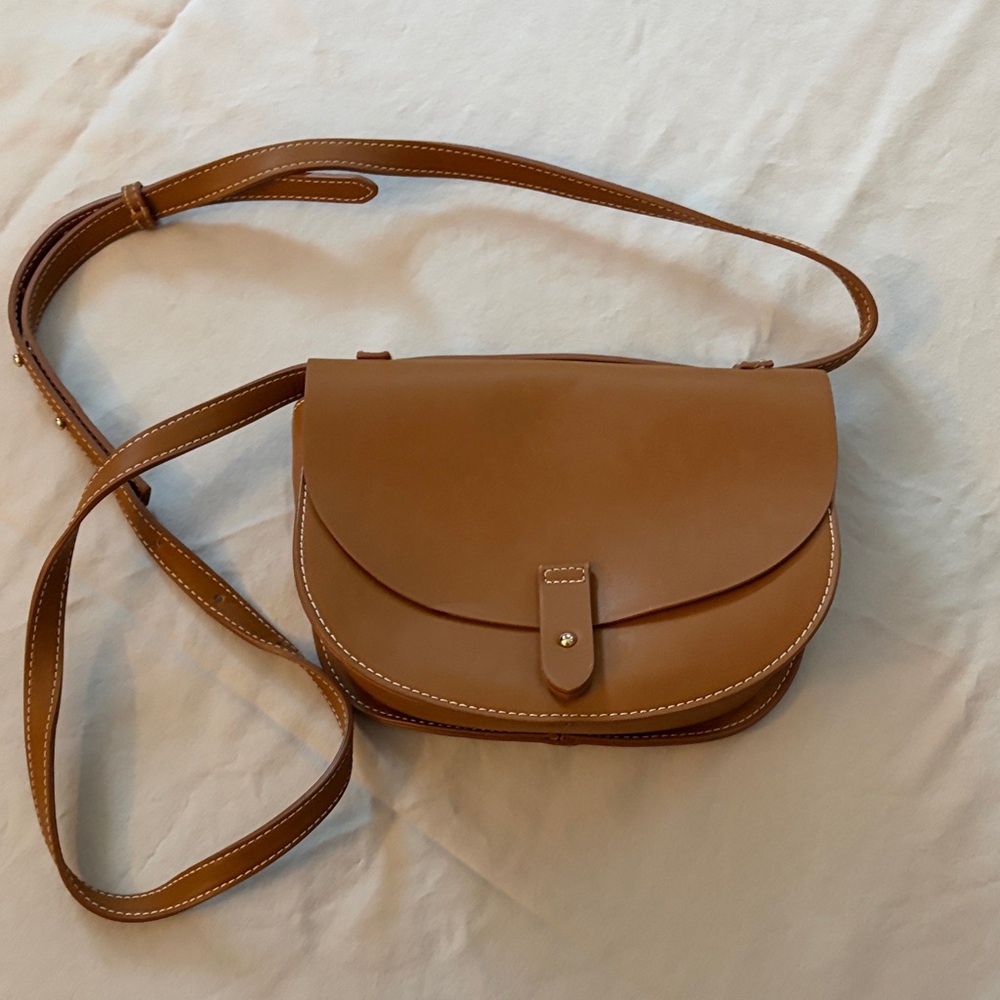 Tan Leather Crossbody Bag